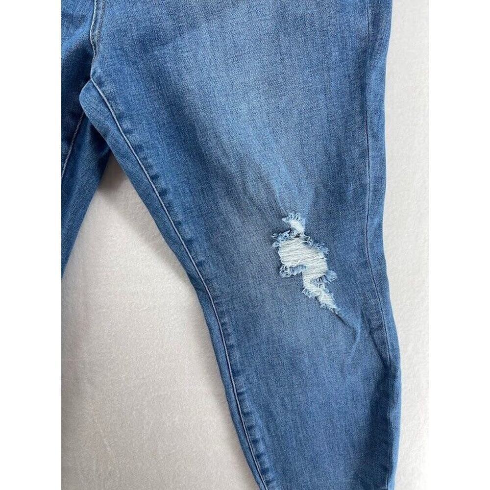 For Luv of Denim Womens Plus Size 20 Jeans Skinny High Rise Distressed - Picture 3 of 8